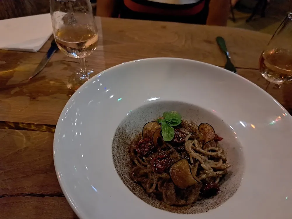 Spaghetti Aubergines Grillées Café